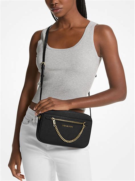 michael kors lg ew crossbody|Michael Kors saffiano bag.